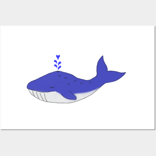 Loving Whale Posters and Art